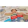 Image 5 : Vintage Airplane Magazine Ads including Air Route Maps (c. 1950's & 60's)