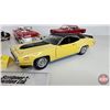 Image 2 : Die-Cast Car Models (Scale 1:18) (5) - Plymouth GTX (Missing Mirror) - Chevrolet Corvair  - Chevrole