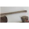 Image 4 : Double Headed Axes (2) w/ Extra Axe Head (Longest Measures : 36"L)