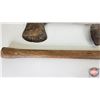 Image 5 : Double Headed Axes (2) w/ Extra Axe Head (Longest Measures : 36"L)