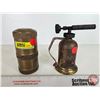 Image 1 : Brass Coin Bank w/ Small Brass Blow Torch (Blow Torch Measures : 5-1/2"H)