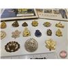 Image 2 : Canadian Militaria Collector Group : Incl.  - Rank Insignias - Badges - Magazine Ads