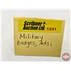 Image 34 : Canadian Militaria Collector Group : Incl.  - Rank Insignias - Badges - Magazine Ads
