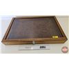 Image 1 : Counter Top Display Case : Glass Flip Top (Made By Fred Hart) (Measures : 3"H x 24"W x 16-1/4"D)