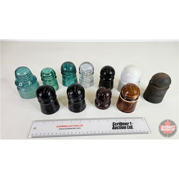 Insulators (11) : Incl. - Brown - Green - Aqua - Ceramic - Rubber