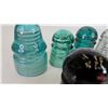 Image 2 : Insulators (11) : Incl. - Brown - Green - Aqua - Ceramic - Rubber