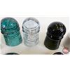 Image 3 : Insulators (11) : Incl. - Brown - Green - Aqua - Ceramic - Rubber