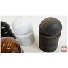Image 4 : Insulators (11) : Incl. - Brown - Green - Aqua - Ceramic - Rubber