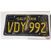 Image 4 : License Plates (4) : California  - 1934 - 1938 - 1963 - 1971 (Largest Measures : 6-1/4"H x 14"W)