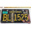 Image 5 : License Plates (4) : California  - 1934 - 1938 - 1963 - 1971 (Largest Measures : 6-1/4"H x 14"W)