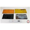 Image 6 : License Plates (4) : California  - 1934 - 1938 - 1963 - 1971 (Largest Measures : 6-1/4"H x 14"W)
