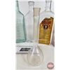 Image 7 : Medicine Bottles (8) w/ Graduated Cylinder & Volumetric Flask (Tallest Bottle Measures : 10-1/4"H)