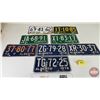 Image 1 : License Plates (8) : Alberta (1960's - 1970's) (Measure : 6"H x 12"W)