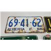 Image 2 : License Plates (8) : Alberta (1960's - 1970's) (Measure : 6"H x 12"W)