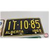 Image 3 : License Plates (8) : Alberta (1960's - 1970's) (Measure : 6"H x 12"W)