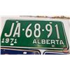 Image 4 : License Plates (8) : Alberta (1960's - 1970's) (Measure : 6"H x 12"W)