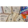 Image 2 : Variety of Ephemera :  - Tractor Magazine Ads (5) - Model Train Booklets (12) - Fruit Crate Labels (
