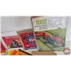 Image 4 : Variety of Ephemera :  - Tractor Magazine Ads (5) - Model Train Booklets (12) - Fruit Crate Labels (