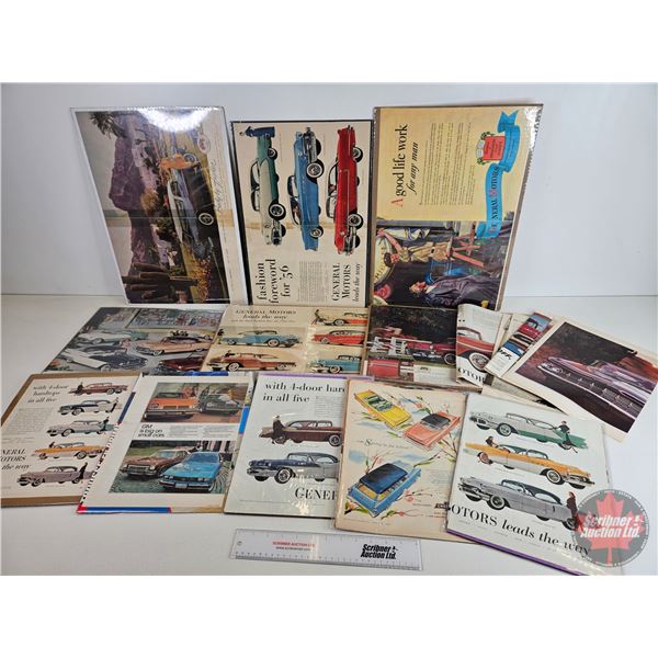Collection of GM Magazine Ads (30) (Vintage) (Variety)