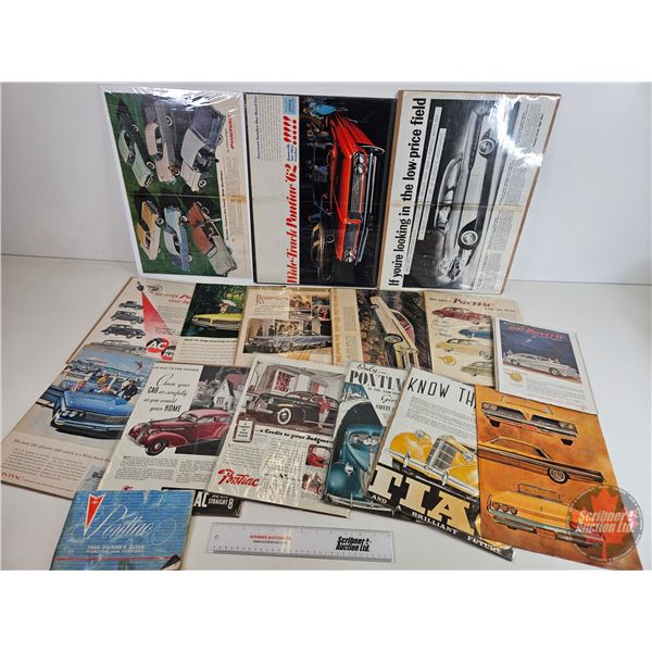Collection of Pontiac Magazine Ads (16) (Vintage) (Variety)