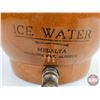 Image 3 : Medalta 3 Gal Imperial ICE WATER Crock with Spigot (Custom Wood Lid) (14"H)