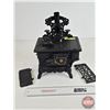 Image 16 : Antique Miniature Cast Iron Toy Stove "Crescent " w/Iron/Trivet/Lifter (11-1/2"H x 13-1/2"W x 7"D)