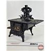 Image 4 : Antique Miniature Cast Iron Toy Stove "Crescent " w/Iron/Trivet/Lifter (11-1/2"H x 13-1/2"W x 7"D)