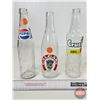 Image 1 : Bottles (3) (Clear) : - Pepsi-Cola - Calgary - Crush (Tallest Measures 9-1/2"H)