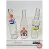 Image 2 : Bottles (3) (Clear) : - Pepsi-Cola - Calgary - Crush (Tallest Measures 9-1/2"H)