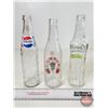 Image 4 : Bottles (3) (Clear) : - Pepsi-Cola - Calgary - Crush (Tallest Measures 9-1/2"H)
