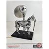 Image 4 : Retro Electric Horse Lamp (Nickel Plated) (11"H)