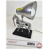Image 7 : Retro Electric Horse Lamp (Nickel Plated) (11"H)