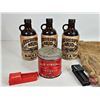 Image 2 : Collector Combo: Mississippi Mud Jugs (3); Old Virginia Tobacco Tin; Cig Rollers (2); Burlap Sacks (