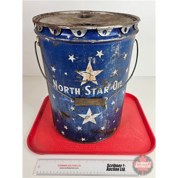 NORTH STAR OIL Five Gallon Pail w/Lid  (15"H x 12"Dia)