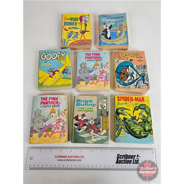 Big Little Books Collection (8) : - Bugs Bunny - Pink Panther - Fantastic Four - Spiderman - Goofy -