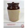 Image 5 : Stoneware Crock Canister w/Lid "Made in England by Pearson's of Chesterfield Established 1910" (Meas