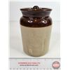 Image 6 : Stoneware Crock Canister w/Lid "Made in England by Pearson's of Chesterfield Established 1910" (Meas
