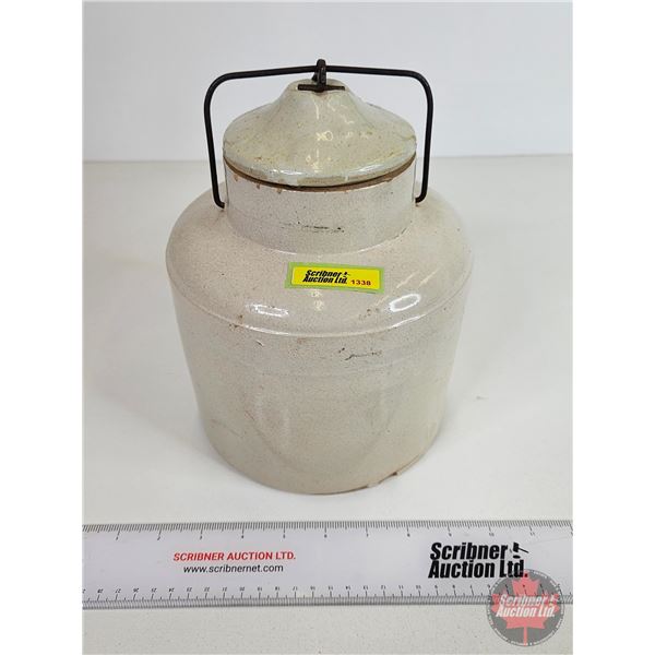 Crock Sealer (Measures : 9-1/4"H x 7-1/4" Dia)