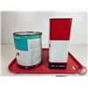 Image 3 : ESSO Cans (2) : Oil & Anti-Freeze (Tallest Measures : 11-3/4"H)