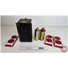 Image 7 : King Bee Special Safety Flares w/ Engine Oil Additive Cans (2) (Metal Flare Container Measures : 11"