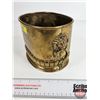 Image 12 : Collector Combo: Brass Lion Head Jardiniere, Avon Pipe, Coppercraft Hat Ashtray, Cigarette Case (Jar