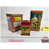 Image 2 : Tins (3) : Tea & Curry (Largest Measures: 5-1/2" x 3" x 3")