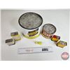 Image 7 : Tins (6) : Fleischmann; Blue Ribbon; Koban; etc  (Largest Measures: 6-1/2"H x 8-1/4"Dia)