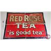 Image 1 : RED ROSE TEA Single Tin Sign (4 Section) (Each Section Measures : 16": x 23-1/2") (Total Measures To