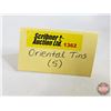Image 7 : Tins (5) (Oriental) (Largest Measures: 10-1/2"H x 9"W x 6-1/2"D)