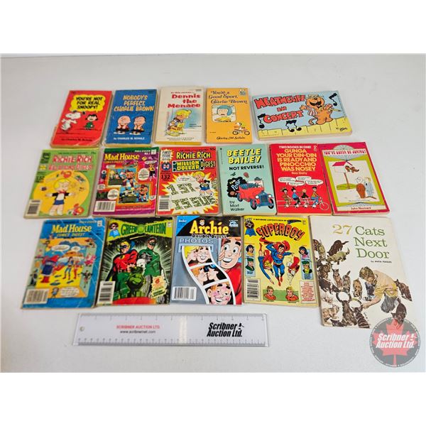 Comic Digests Collection (16) : Incl. Ritchie Rich; Charlie Brown; Beetle Baily; Superboy; etc!