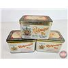 Image 8 : RIDGWAYS Tins (6) (Largest Measures: 3-1/2"H x 6-3/4"W x 4"D)