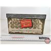 Image 2 : PEEK FREANS Biscuit Tin (Paper Label) (5"H x 9-1/2"W x 8-3/4"D)