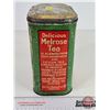 Image 5 : Melrose Tea Tin  (9"H x 7"W x 4-3/4"D)