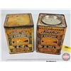 Image 1 : Nash's Gateway Tea Tins (2) (Each Measure: 7-1/2"H x 6"W x 6"D)